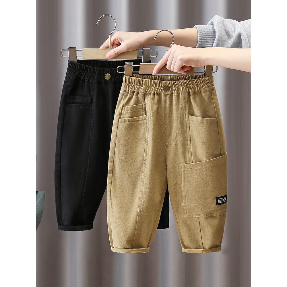Meninos calças casuais primavera outono estilo 2026 novo estilo roupas infantis meninos bonito roupas de outono bebê cal