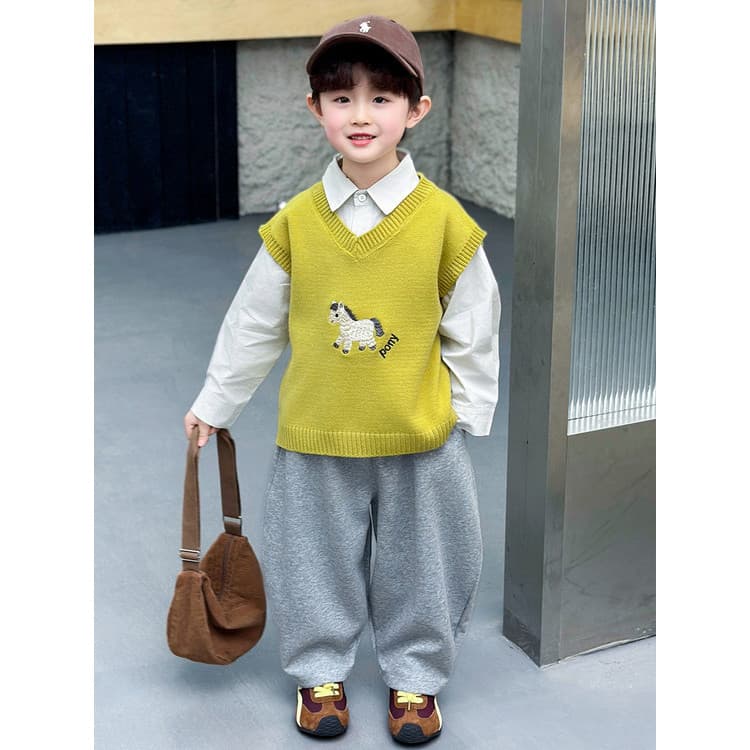 Meninos primavera Casual terno 2026 novo estilo crianças primavera colete terno de três peças bonito menino primavera ou