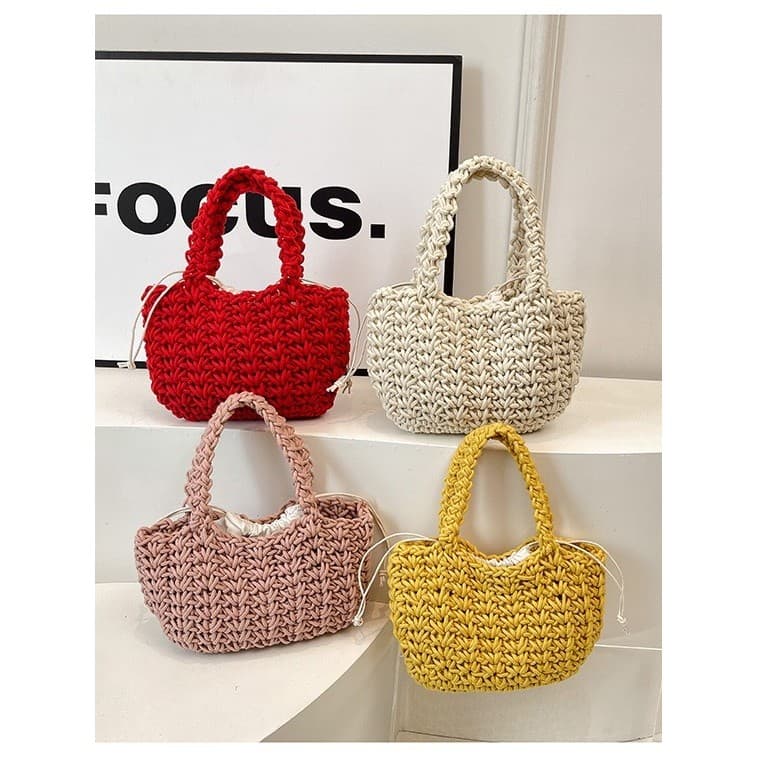 Super quente nicho Design Mini saco de tecido feminino novo estilo All-Match bolsa Outing pequeno saco balde