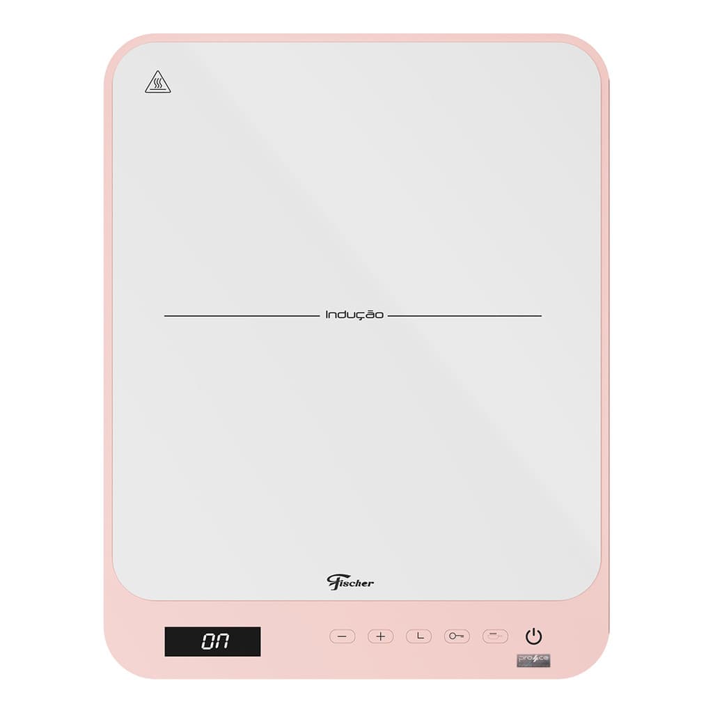 Cooktop Portátil Fischer Indução 1Q Touch Screen Rosa