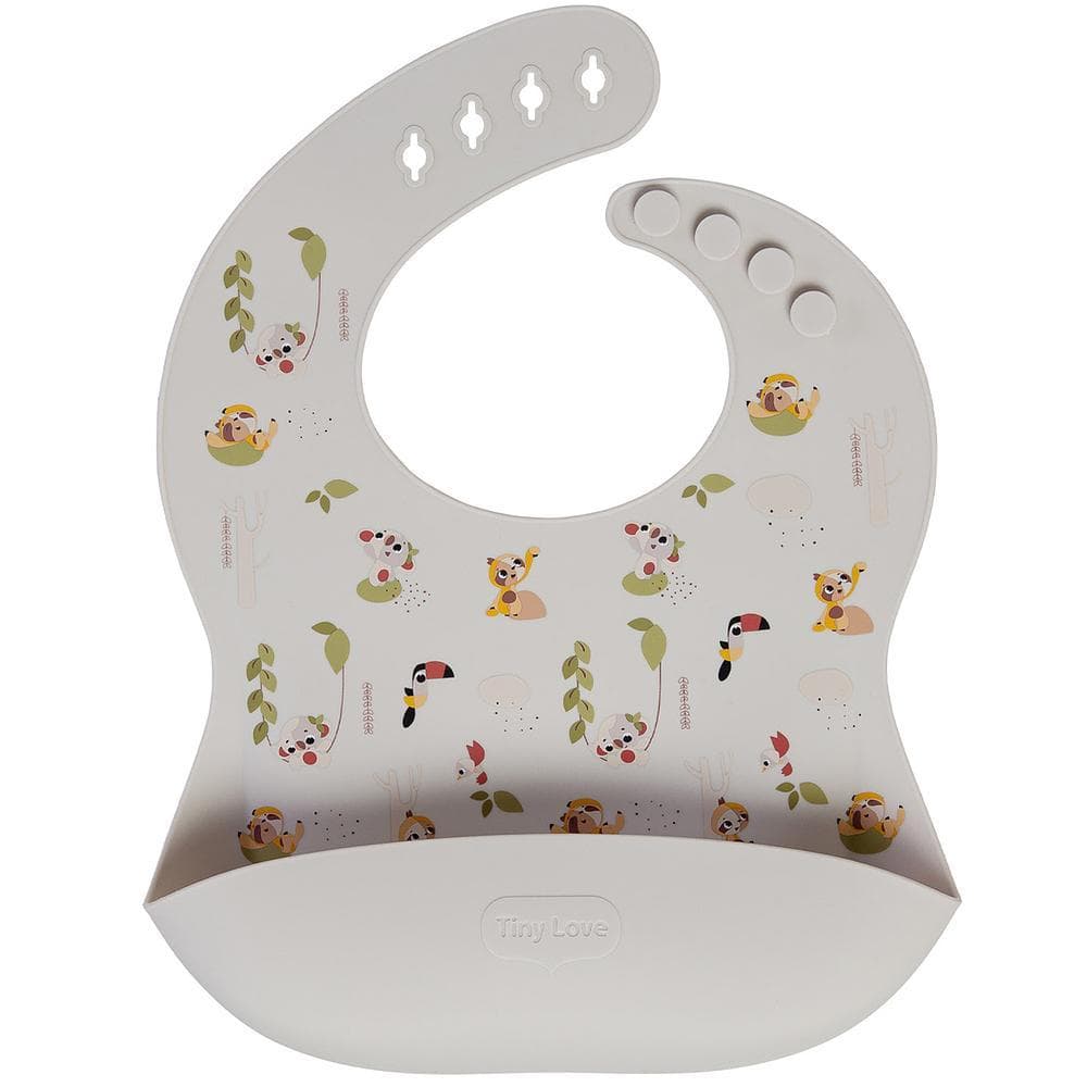 Babador de Silicone Infantil Pega Migalhas Tiny Love Introdução Alimentar