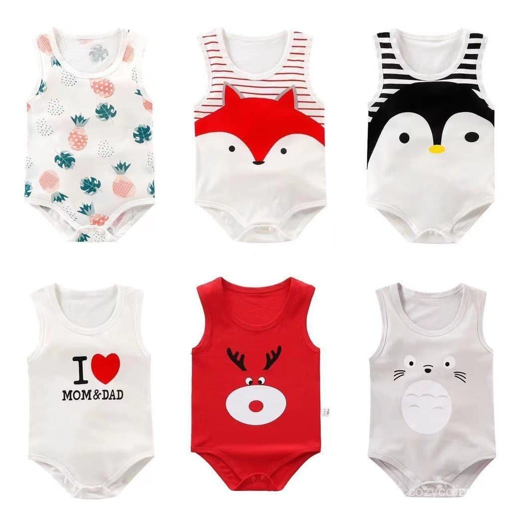 0-24 Meses Macacão de manga curta para bebês, Baby Summer Romper, Roupas 100% algodão