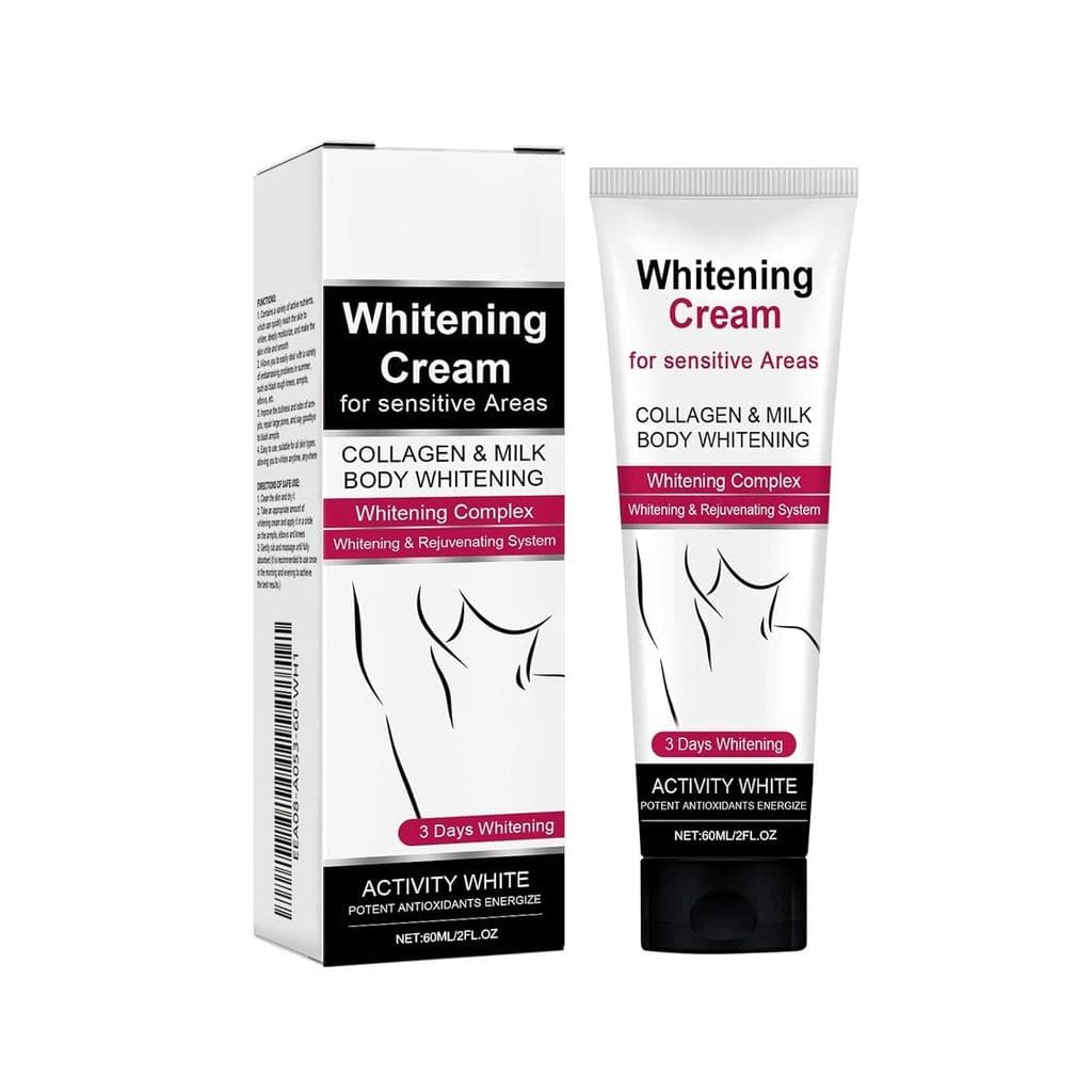 Creme Clareador para Mulheres e Homens - Para Áreas Íntimas do Corpo, Axilas, Joelhos, Cotovelos, Parte Interna das Coxa
