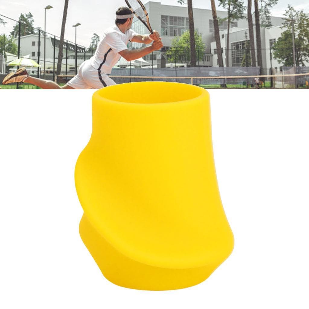 Raquete de tênis swing trainer anti deslizamento ferramenta de prática de silicone para iniciantes melhorar a aderência