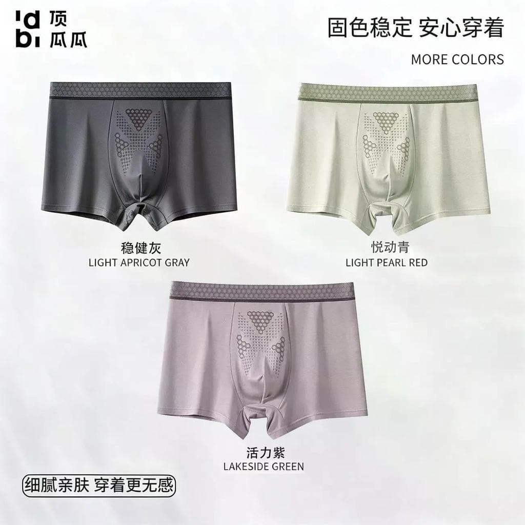 2026 Novo produto [Dingguagua íon negativo sem costura roupa íntima masculina Modal ostra antibacteriana respirável Boxe