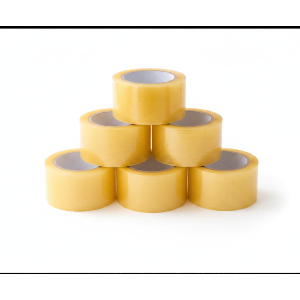 Fita Embalagem 500m Transparente Kit 5 Unidades Durex Larga