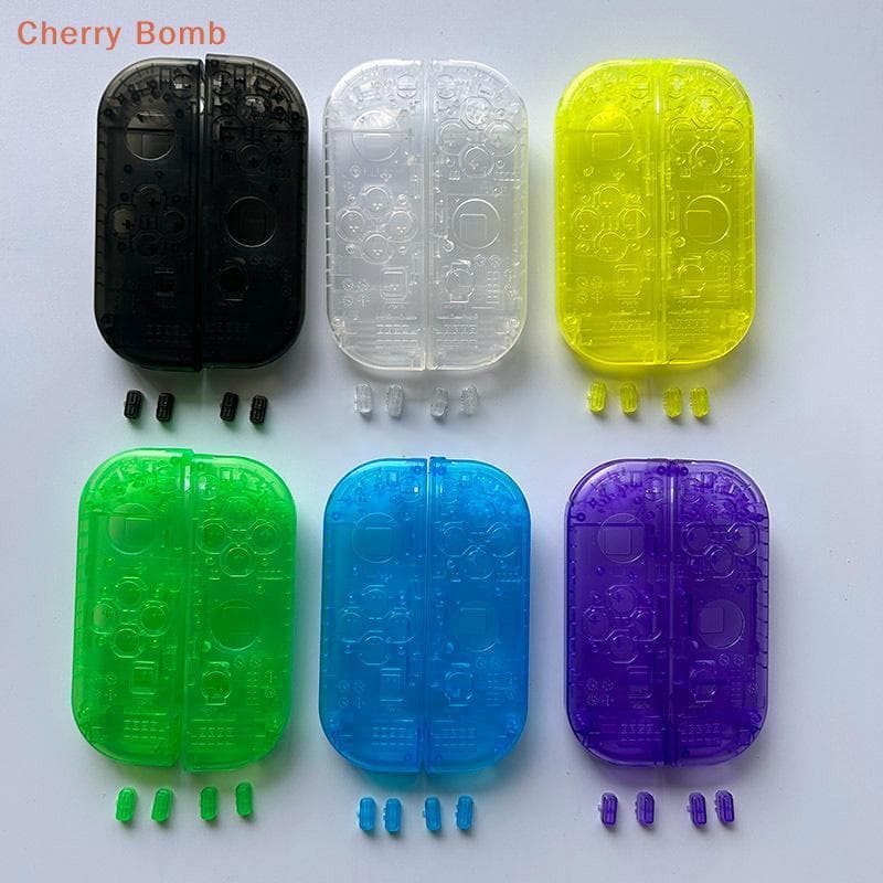 (Bomba De Cereja) Para Substituição , Capa Transparente , Botões SL SR Switch NS Joy Con Controlador Novo