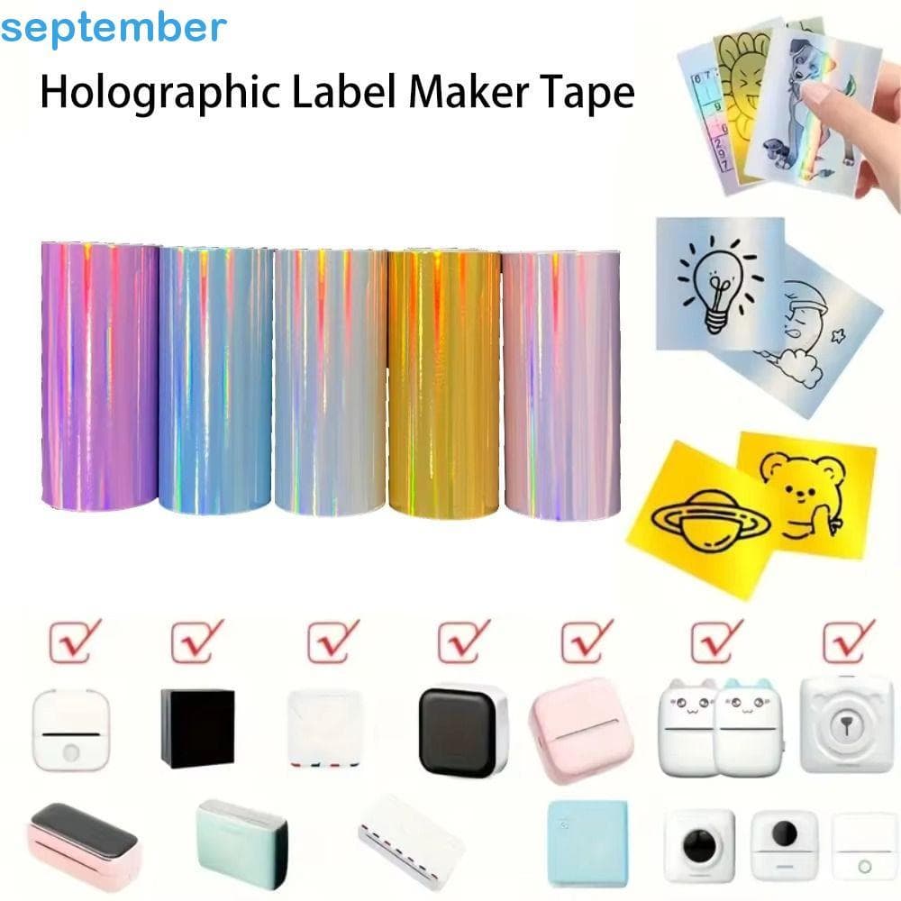 Papel Térmico Holográfico SEPTEMBERB , Papéis De Impressora Térmica Com Acabamento Liso Premium De Cores Vibrantes , Bri