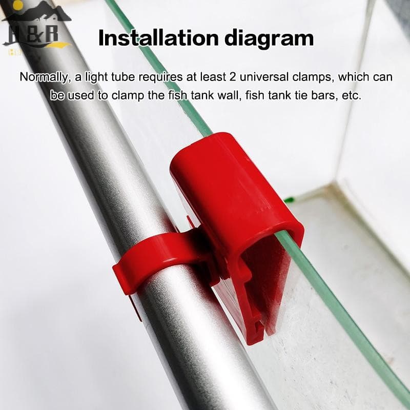 H & B Jul Suporte De Luz LED Para Aquário Montagem De Mangueira De Tubo De Água Clipe Fixo Braçadeira Tanque De Peixes A
