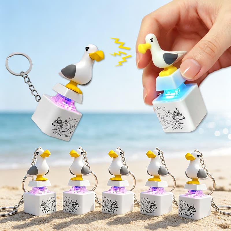 Chaveiro Seagull Mine , Botão USB Clicky Para Teclado , Com Som LED
