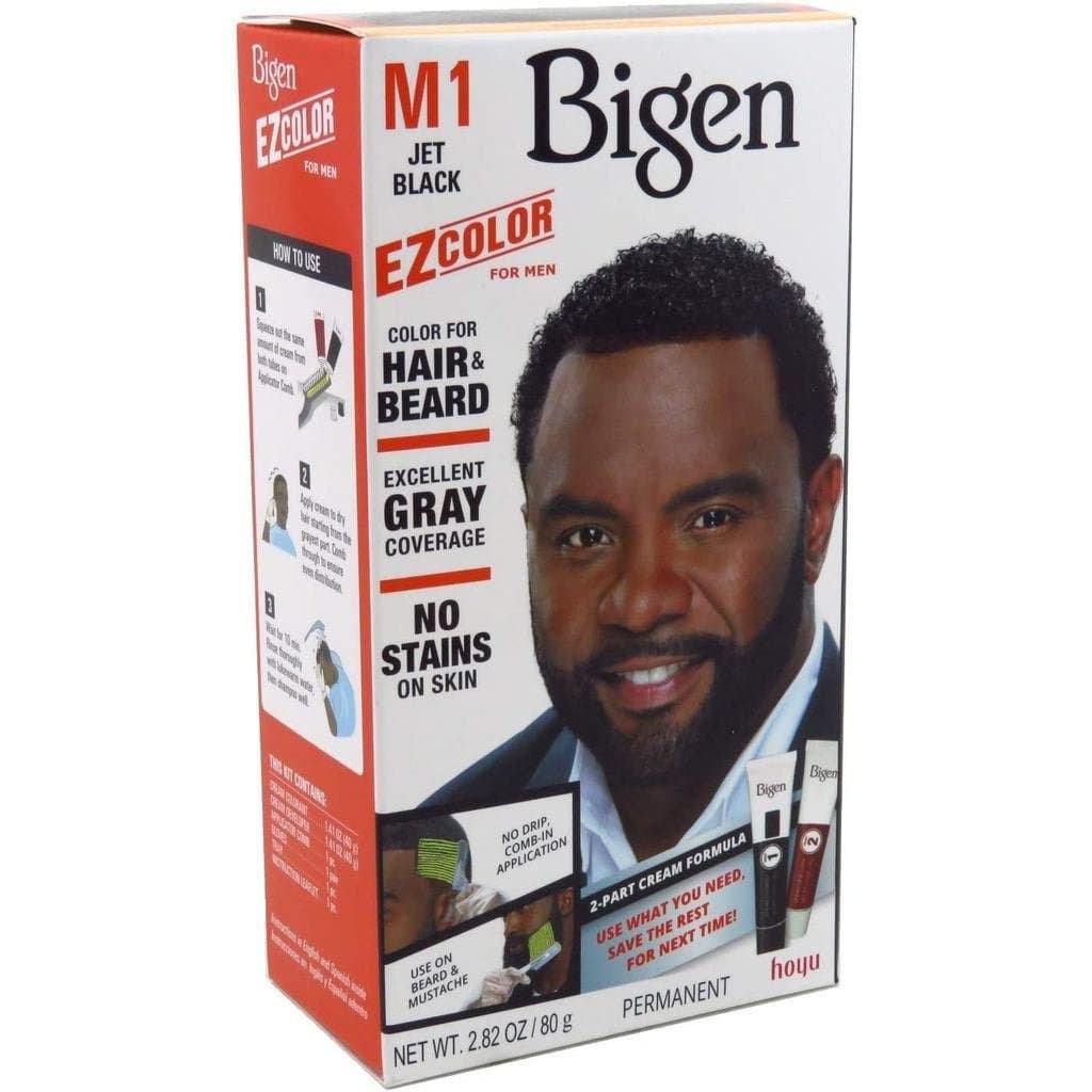 Kit de Tintura para Cabelo Bigen Ez para Homens Preto Intenso (6 Pacotes) LOP3