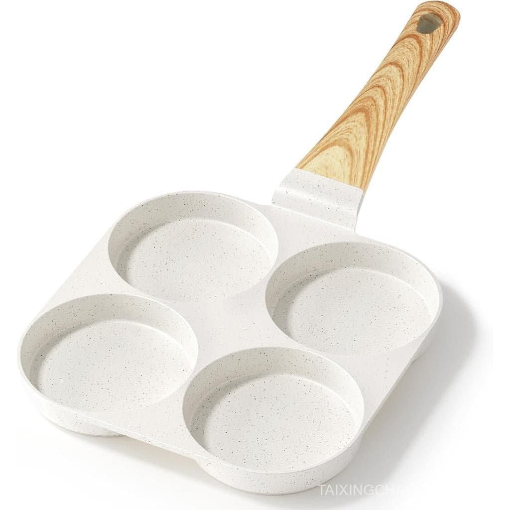 Frigideira Antiaderente para Ovos GiPP, Frigideira Antiaderente de Granito para Omeletes com Capacidade para 4 Ovos, par