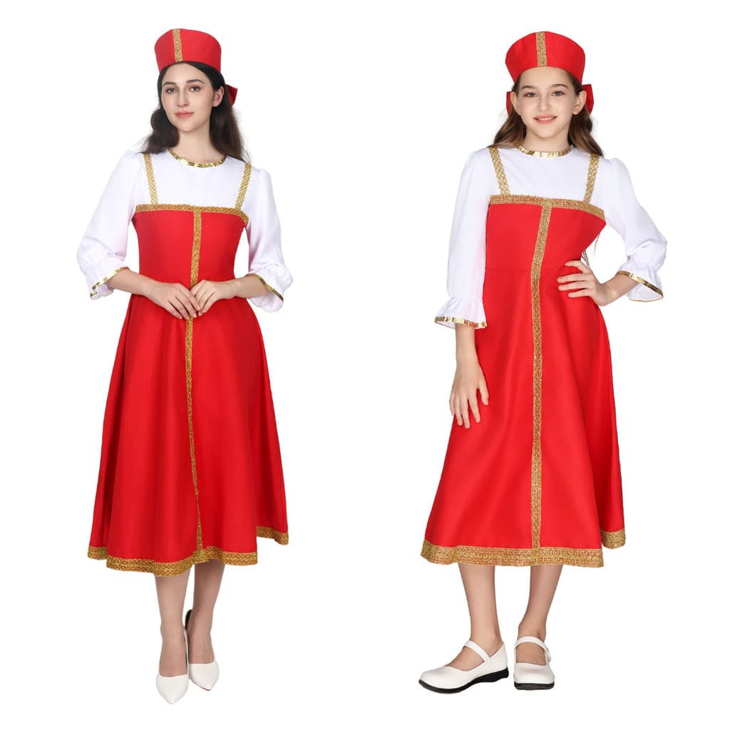 Traje étnico russo Chengsheng Festival Fantasia infantil de dramatização da Ucrânia