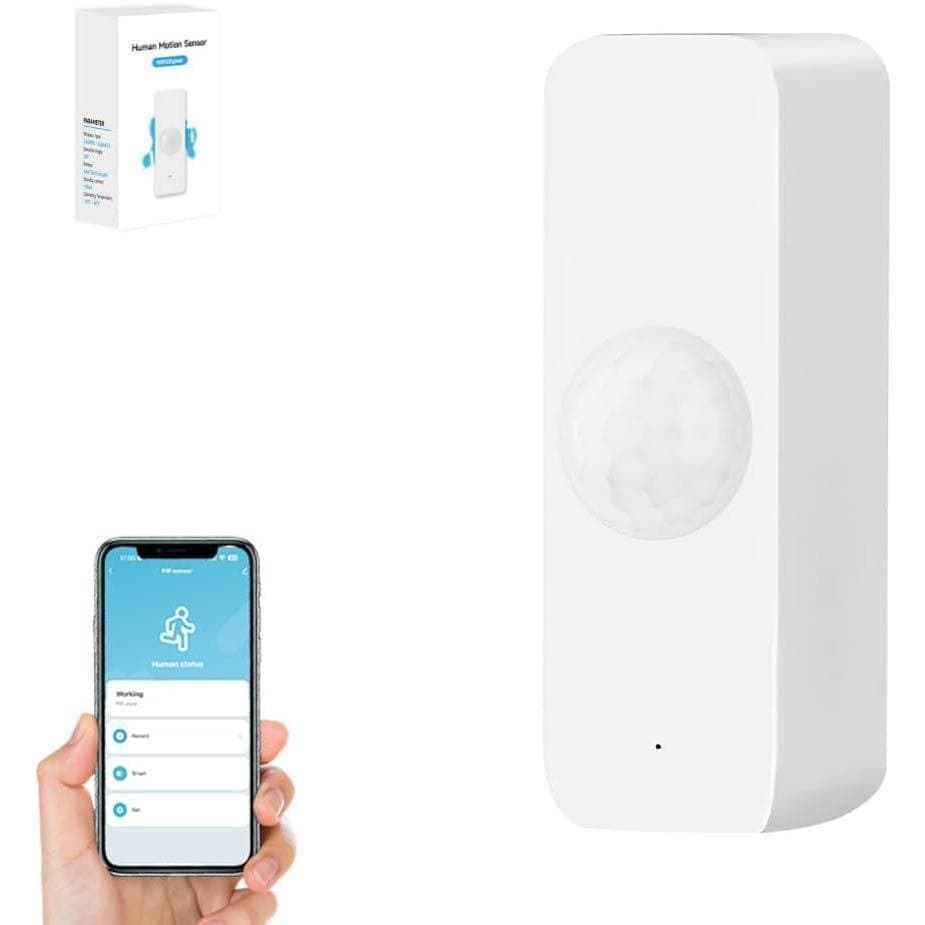 Sensor de Movimento Sem Fio Tuya para Automação Residencial Inteligente, Sensor de Presença Humana PIR para Proteção de