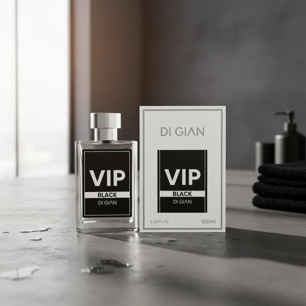Perfume Masculino Vip Black Di Gian Eau de Parfum EDP 100ml Original | Alta Fixação e Longa Duração