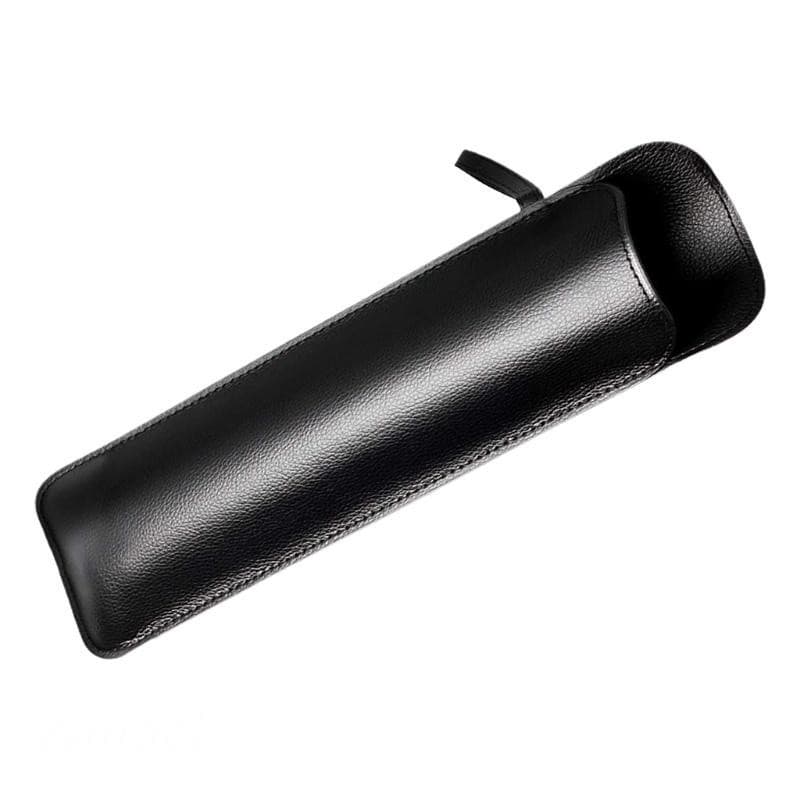 Capa de guarda-chuva portátil em couro PU preto, à prova d'água