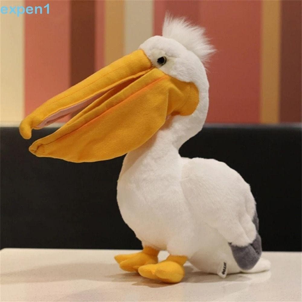 são Brinquedos De Pelúcia Pelicano Brinquedo Educacional 30cm Realista Simulação Macia Pássaro Bicho