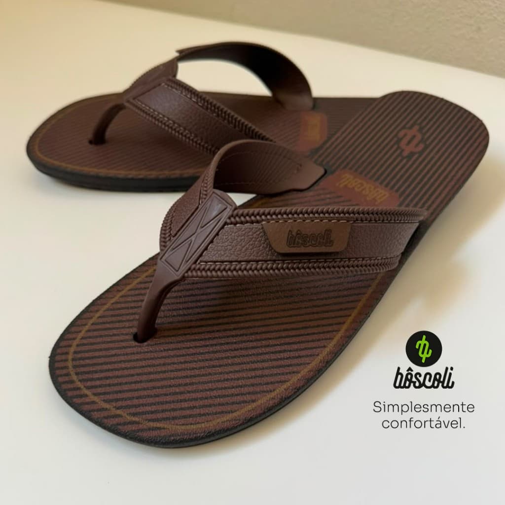 Chinelo Masculino Sandália Milano Sintético Original Casual Confortável Estiloso + Nota Fiscal