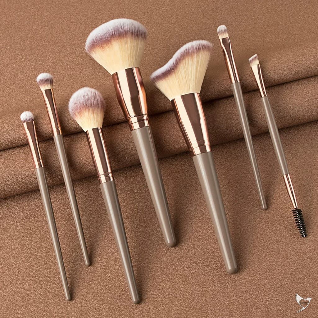 Conjunto Profissional De Pincéis De Maquiagem Ovaltine-7 Peças Para Aplicação