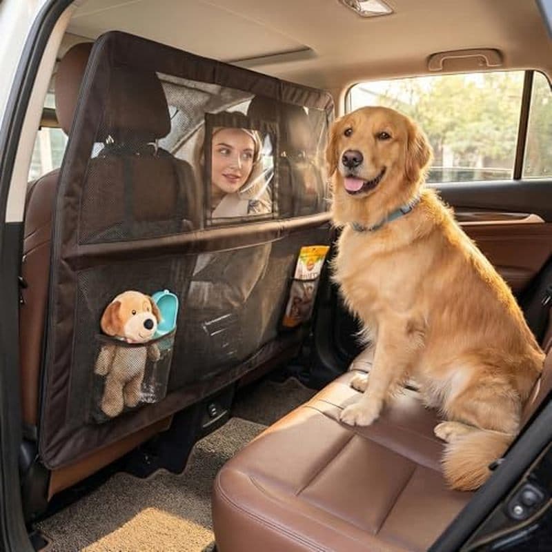 Loyala Barreiras De Carro Para Cães SUVs Caminhões Carros Divisor Ajustável Barreira Animais De Estimação Banco Traseiro