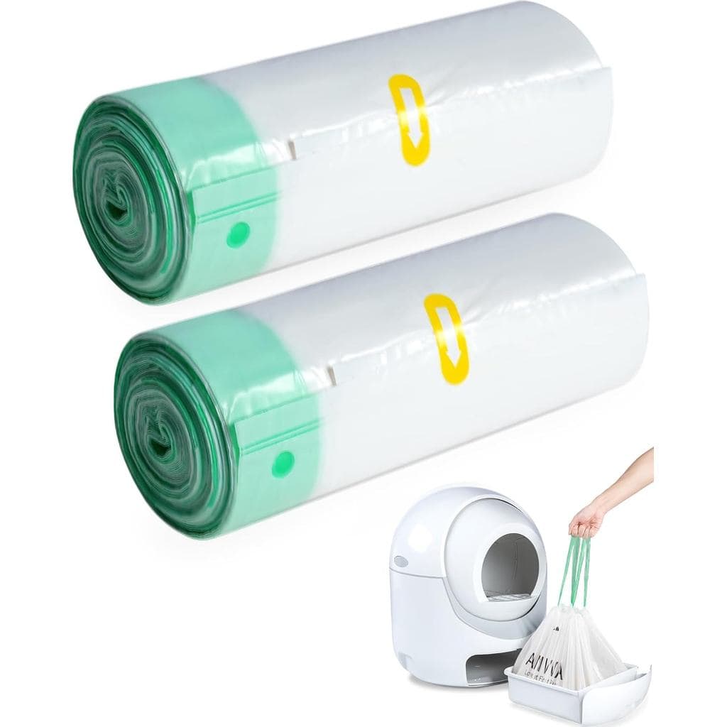 ANWA 40 unidades de Forros para Caixa de Areia Automática e Robô de Limpeza de Caixa de Areia 4/5, Resistente, Extra Gro
