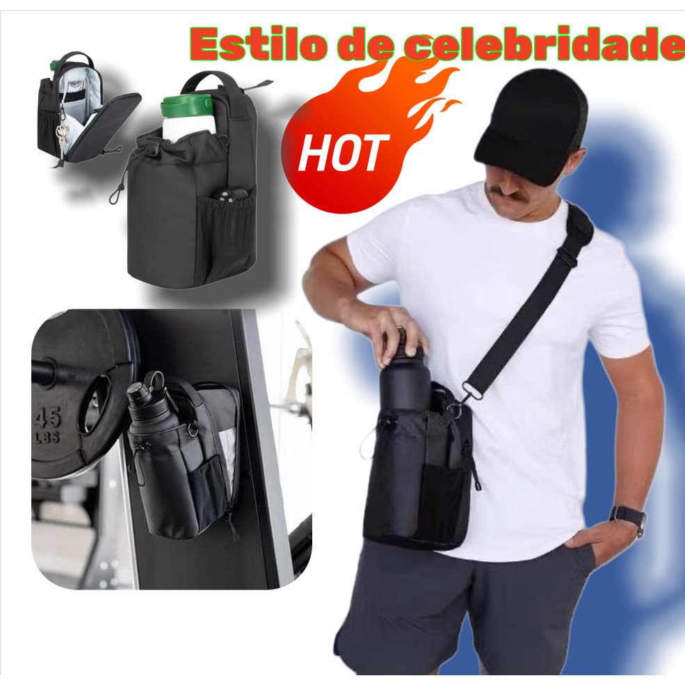Bolsa de Ginástica Magnética – Grande Capacidade para Academia e Fitness