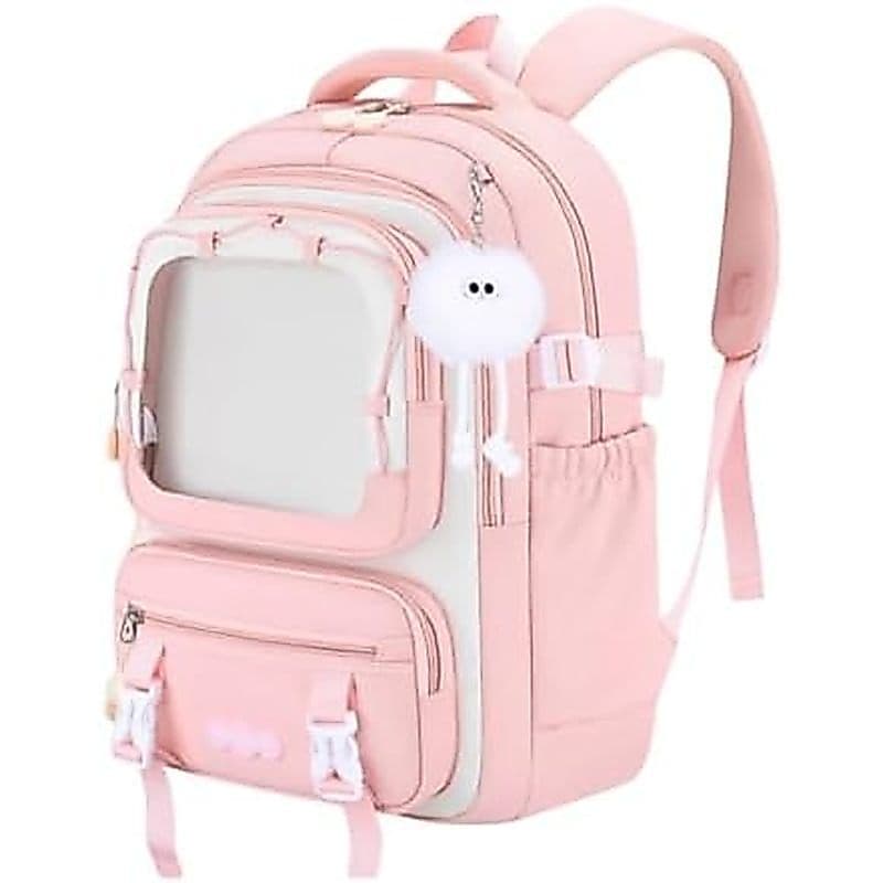 Mochila Itabag À Prova D'água Antirroubo Com Pingente De Pelúcia Fofo , Ergonômica Elegante Para Presente De Novo Prazo