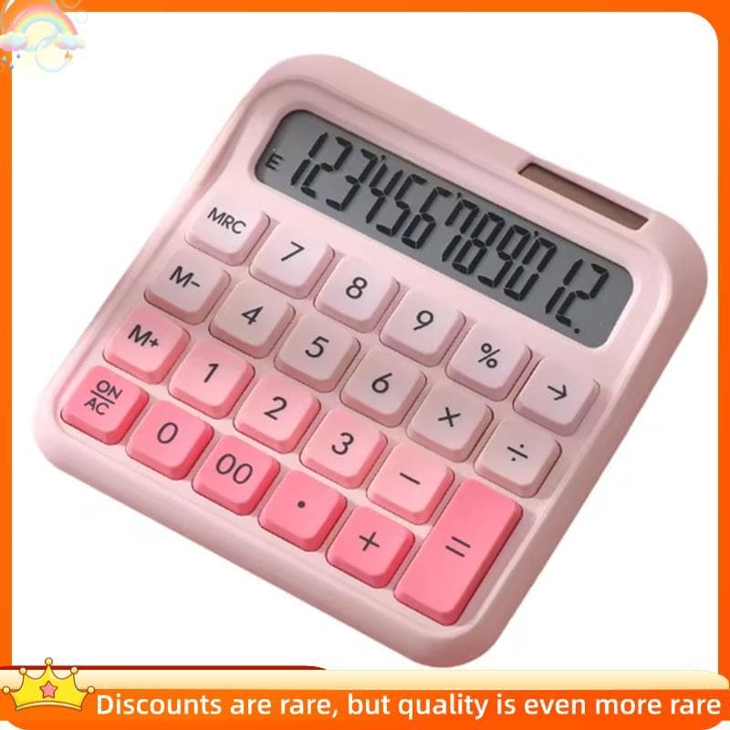 Calculadora De Energia Solar E Bateria De 12 Dígitos Grande Display LCD Calculadoras De Botão Com Tela Para