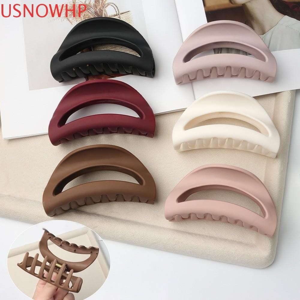 Garra De Cabelo De Plástico Elástico USNOWHP , Clipe De Tubarão De Silicone Simples Estilo Coreano Criativo De Cor Sólid