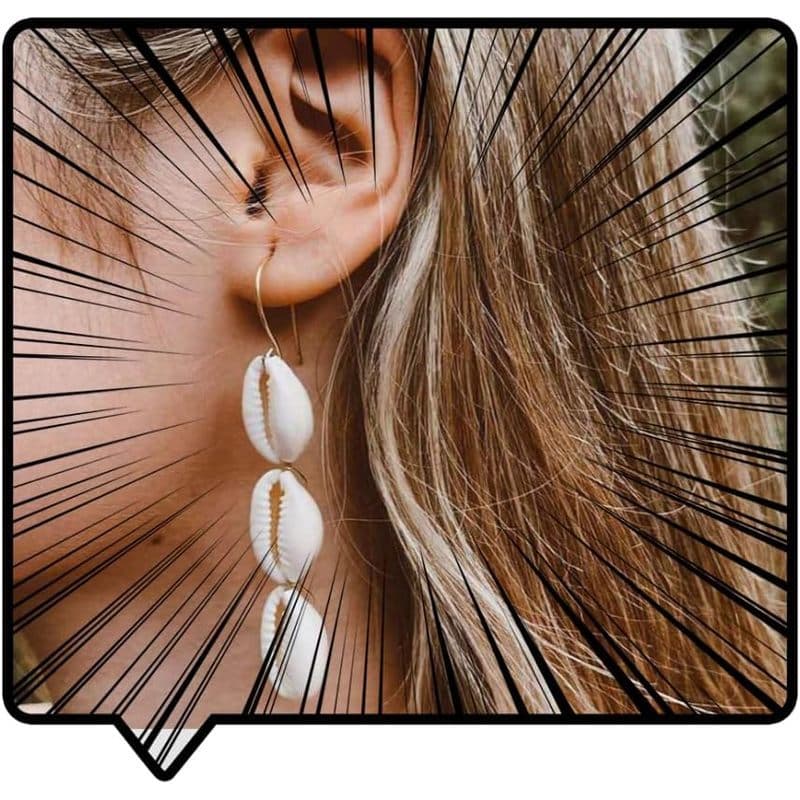 Brincos Doubnine Boho Sea Shell Cowrie Pendurados Para Festival De Praia Feminino Ela