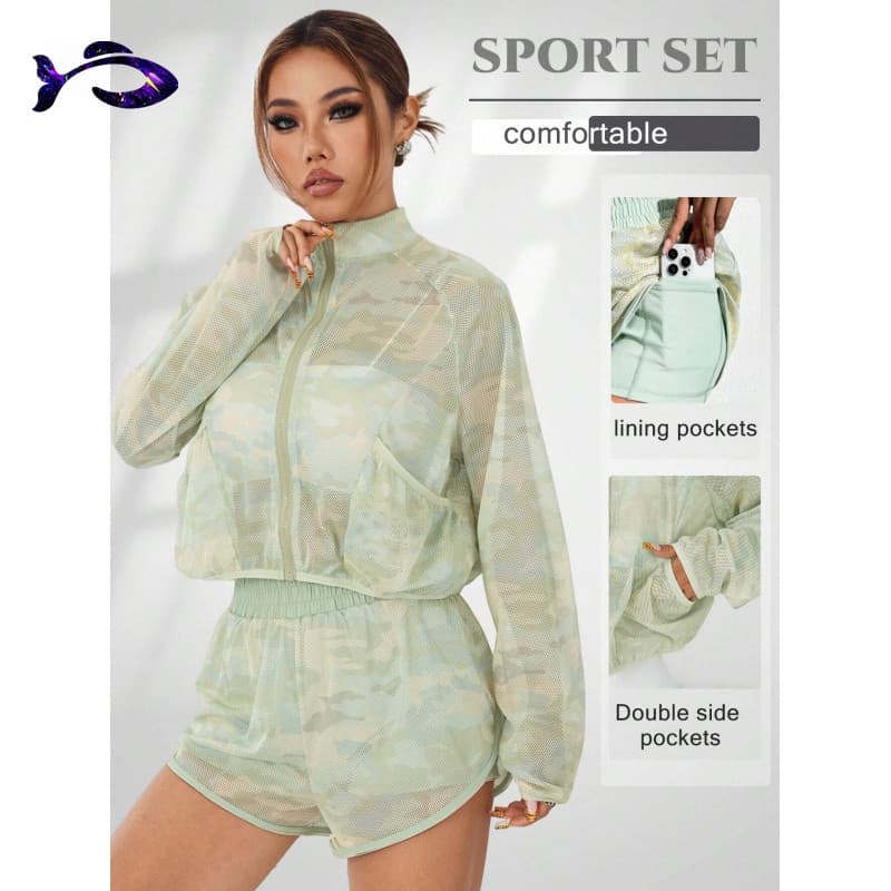 Conjunto esportivo feminino - Ideal para corrida, yoga e atividades físicas ao ar livre - conjunto fitness feminino 5E2K