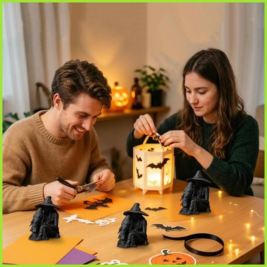 Estátua De Bruxa Gótica Escura Raven Escultura Decoração De Mesa Para Casa Decorativa E Corvo Escritório Em aopoimy