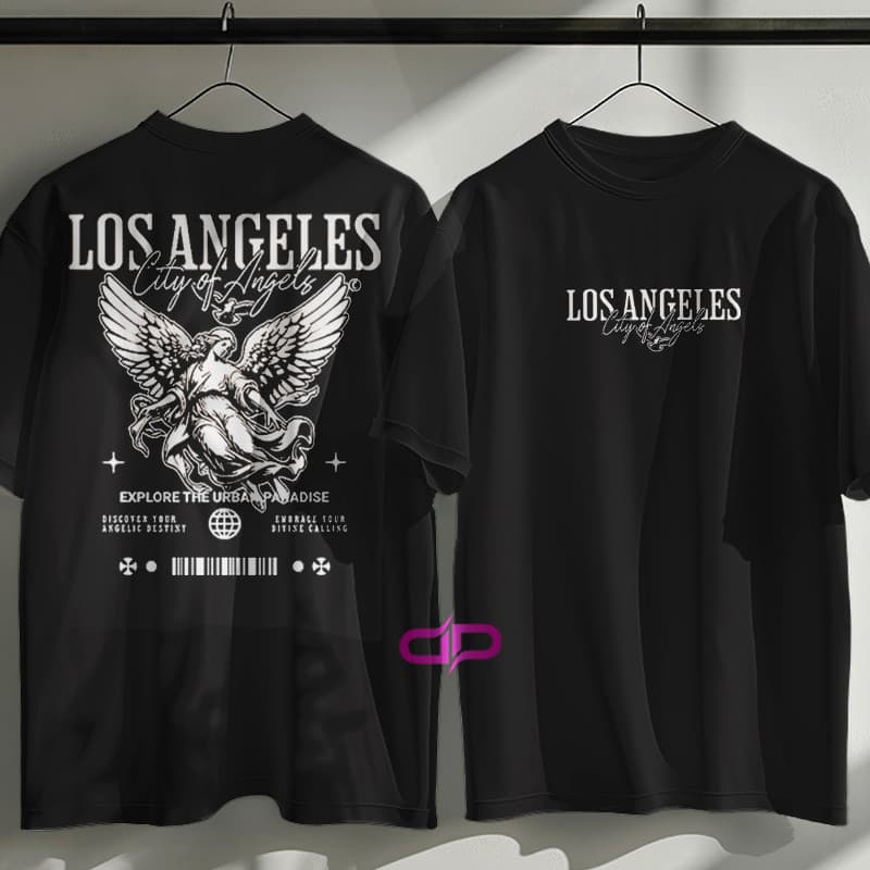 Camisa Camiseta Unissex Los Angeles Angel StreetWear Premium Estilo Streetwear do PP ao G3