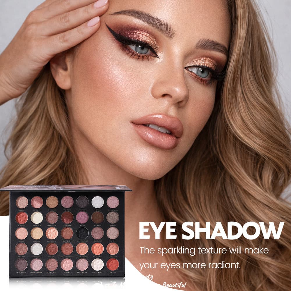 [XT] Paleta de sombras de 35 cores Maquiagem Paleta de sombras Conjunto completo para iniciantes perolado fosco Glitter