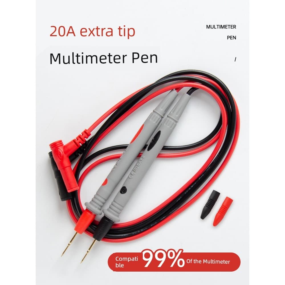 Multímetro caneta linha sonda Plug ponto Extra agulha de aço apontou linha de Silicone Universal linha especial multímet
