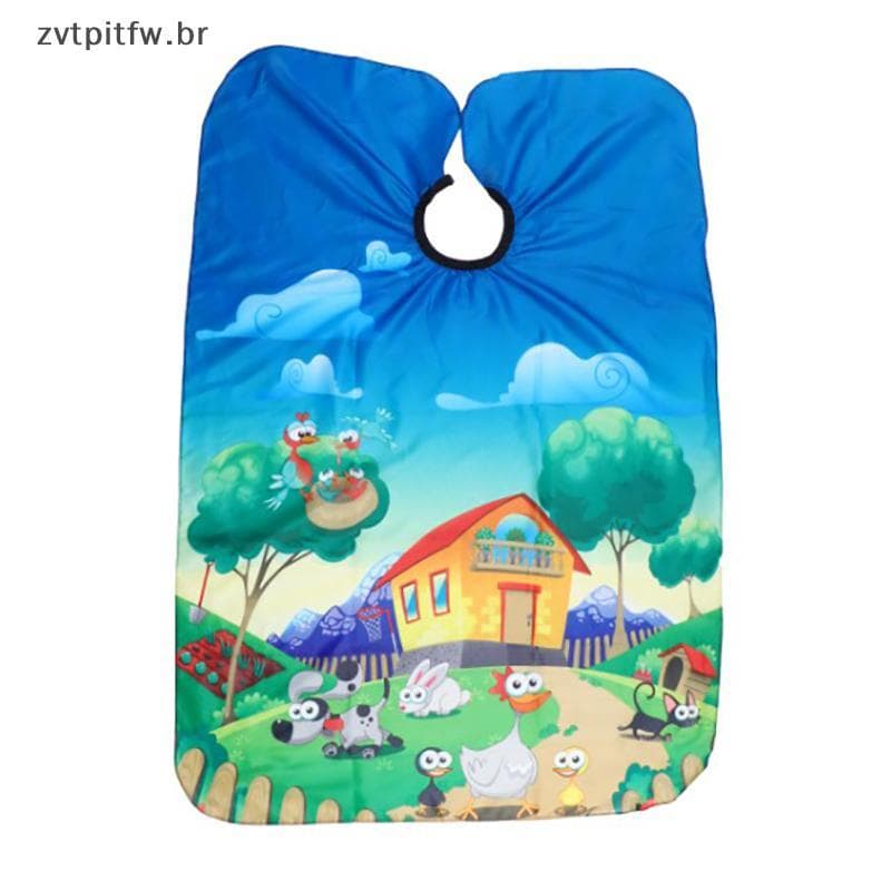 ZVT Capa De Corte De Cabelo Infantil À Prova D'água , Pano , Cabeleireiro , Salão De Barbeiro , Avental BR