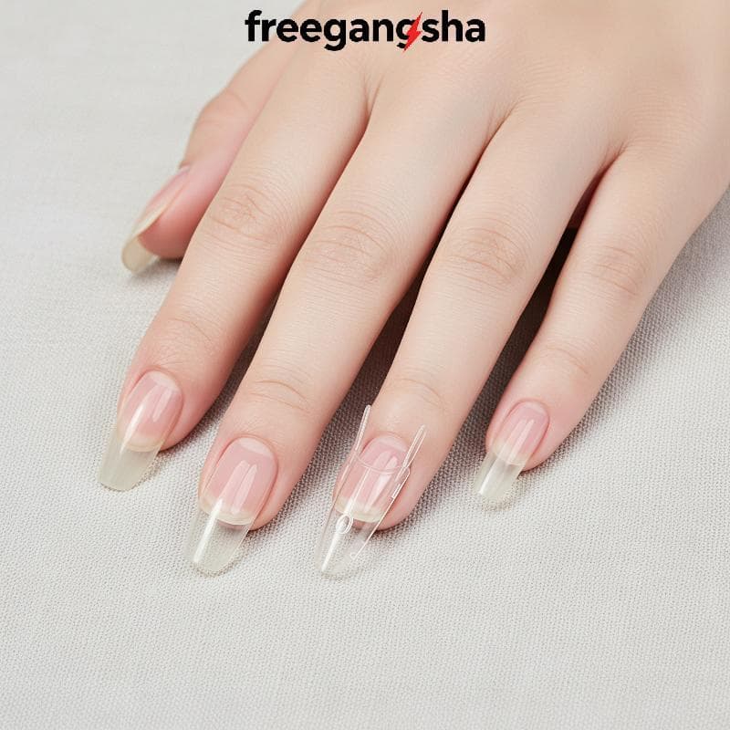 [FRE] Formas De Unhas Duplas 120 Unidades Em Formato De Roet Cobertura Completa Molde Sanduíche Inferior Superior Para I