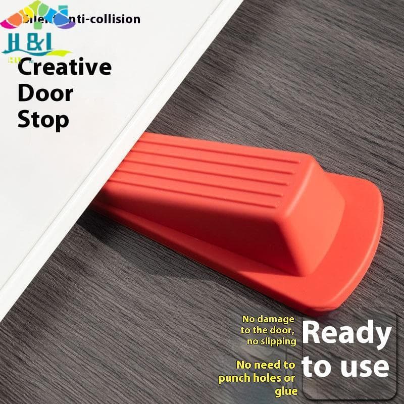 H & L Rolhas De Batente De Porta De Silicone De Segurança Blo Wedge Doorstops Rolha Escritório Em Casa Retentor Traseiro