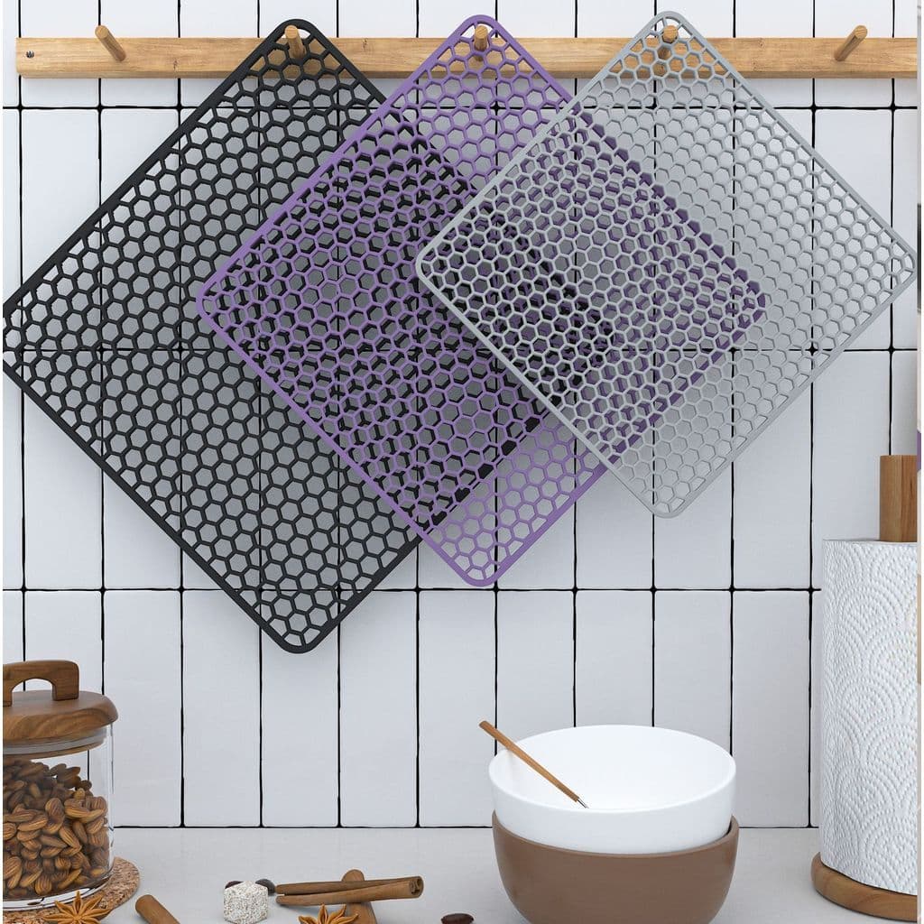 Anti-deslizamento engrossado silicone isolamento térmico dreno esteira pia da cozinha proteção inferior tapete de silico