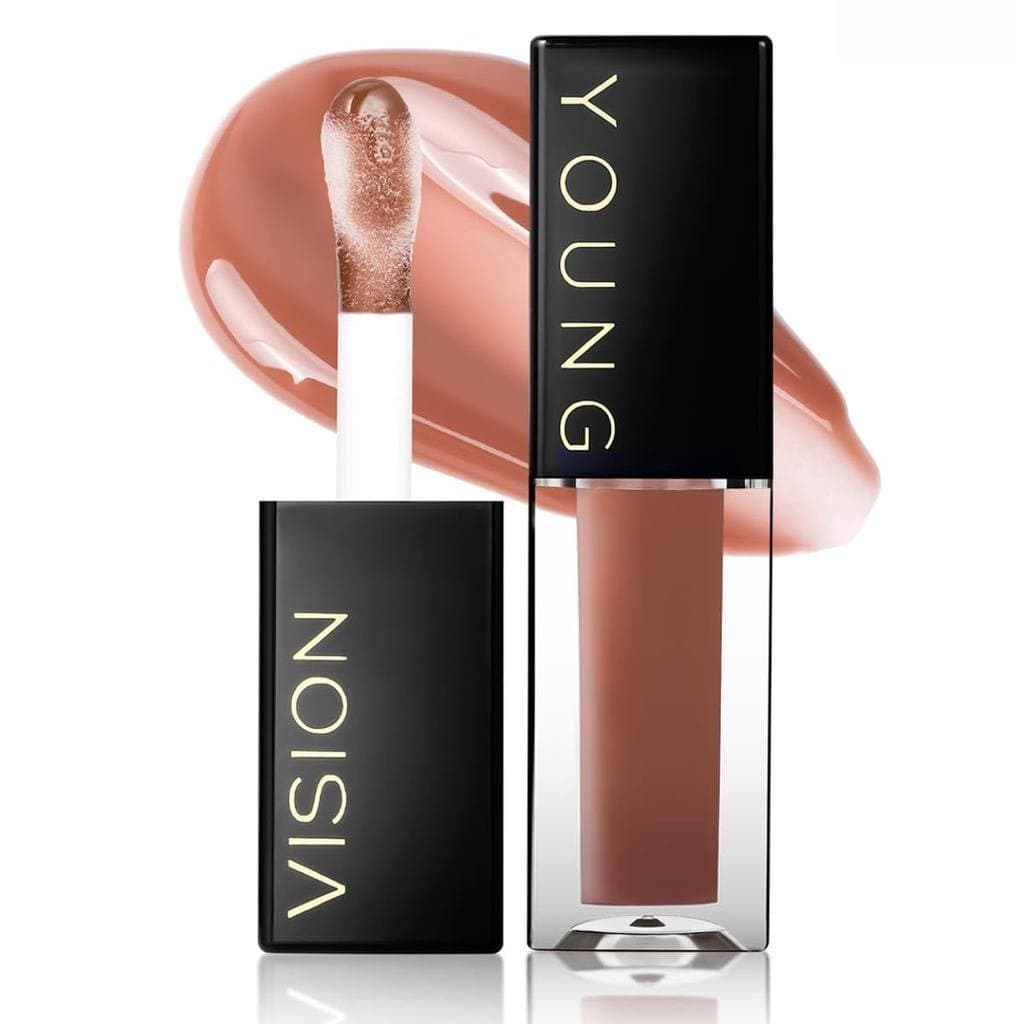 YOUNG VISION Brilho labial, brilho labial com jojoba, possui efeitos hidratantes e de aumento de volume dos lábios, 0,02