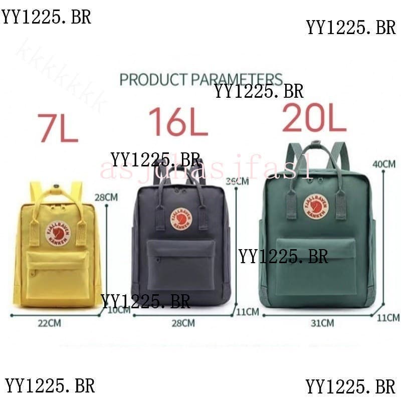 Mochila Feminina 20L 16L 7L Fox Kanken Mochila Bolsa Feminina Mochila Escolar