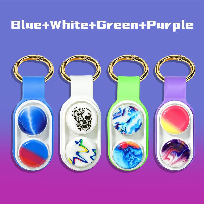 (Brinquedos De Descompressão) PopSockets PopPuck Fidget Chaveiro Educacional Magnética Elástica 26.7.28