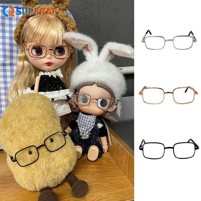 SUPERAF 1/6 Metal Óculos Acessórios Fotografia Adereços 8.5cm Para 20cm Algodão Boneca Figura De Ação