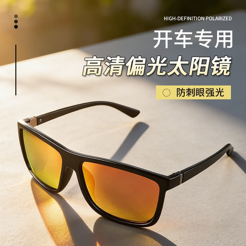Óculos de sol estilo masculino polarizado motorista condução dedicado Anti-ultravioleta forte luz pesca óculos de sol na