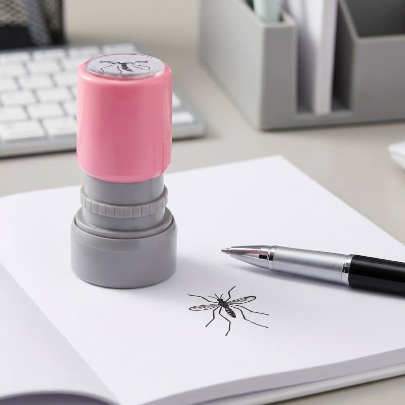 2 Unidades De Brinquedo Interativo Para Brincadeira De Carimbo De Mosquito ABS Colorido zhenghong