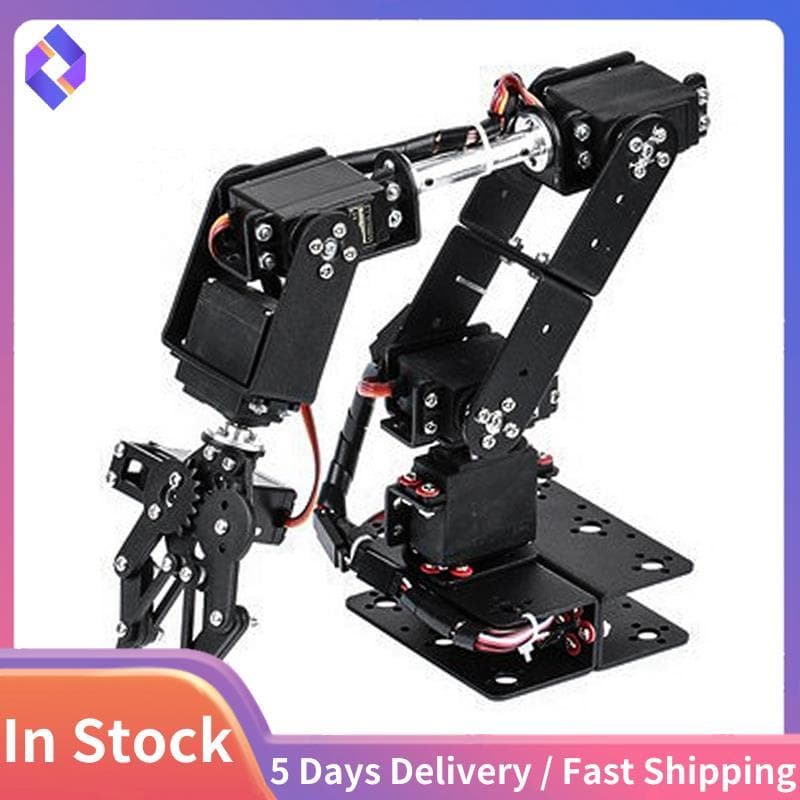 6DOF Robô Mecânico Braço Braçadeira Garra Kit DOF Manipulador De Grau Industrial Para Robótica