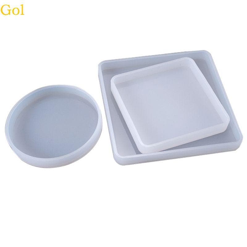 Espelho Quadrado Destaque Molde 3x Epóxi Silicone Para Casa
