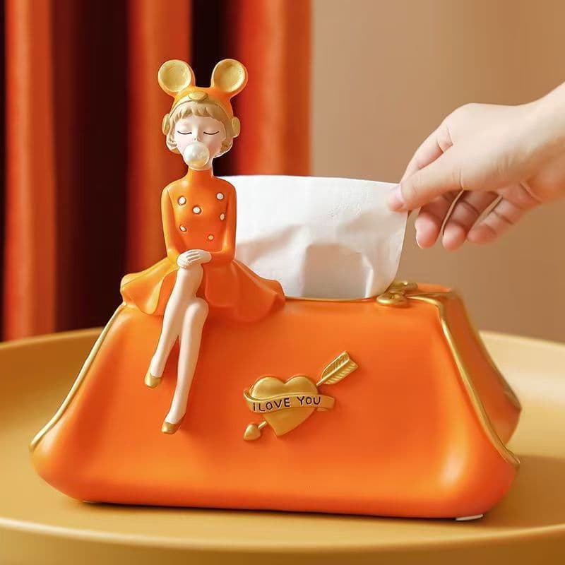 Bolha menina caixa de tecido casa sala estar entrada quarto laranja rosa verde caixa papel decoração Desktop