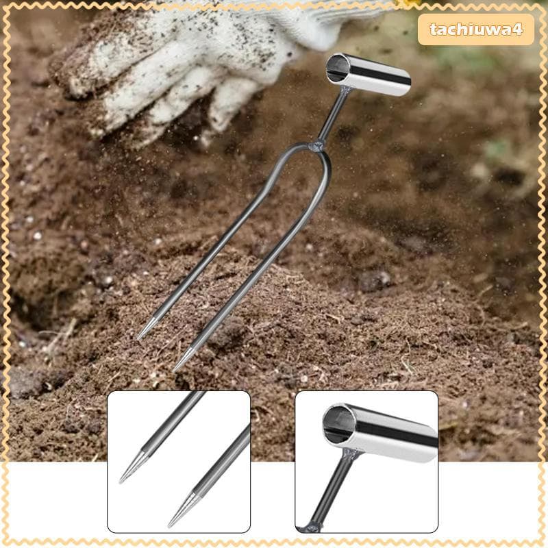 [Tachiuwa3] Garfo De Afrouxamento Manual Com Alça Ergonômica , Ferramenta De Aeração De Jardim Em Aço Adequada Para Trab