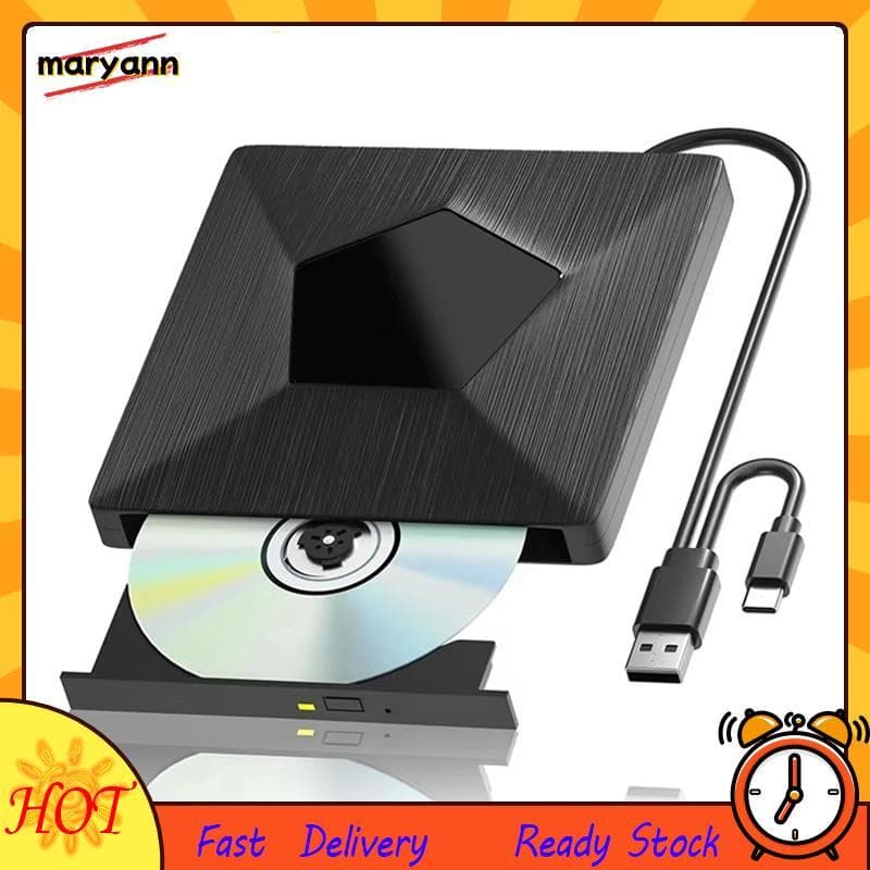 Gravador De Unidade Bluray Externo 3D Portátil Óptica Externa BD/CD/DVD Drive Player Para PC Laptop
